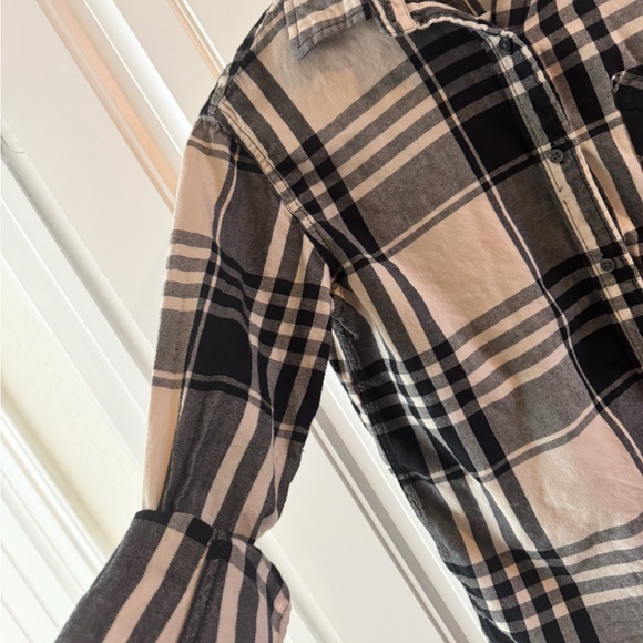 Women’s Denim & Supply by RL Black and White Plaid Shirt - Picture 4 of 8